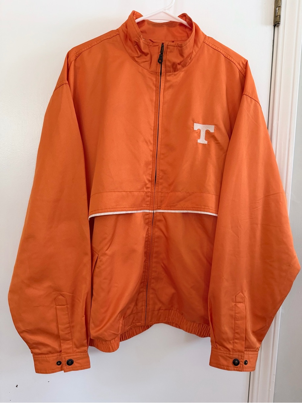 Cutter & Buck Orange Full-Zip Weather Tec with Tennessee 'T'